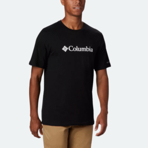 Polo Columbia Manga Corta Negro para Hombre