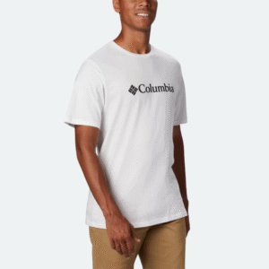 Polo Columbia Manga Corta Blanco para Hombre